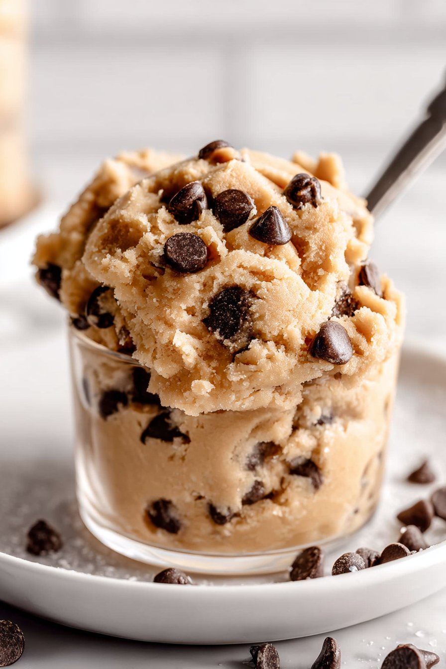 Edible Sugar Free Cookie Dough serving