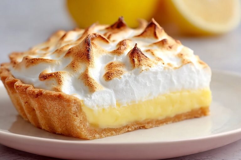 Creamy Sugar Free Lemon Meringue Pie featured