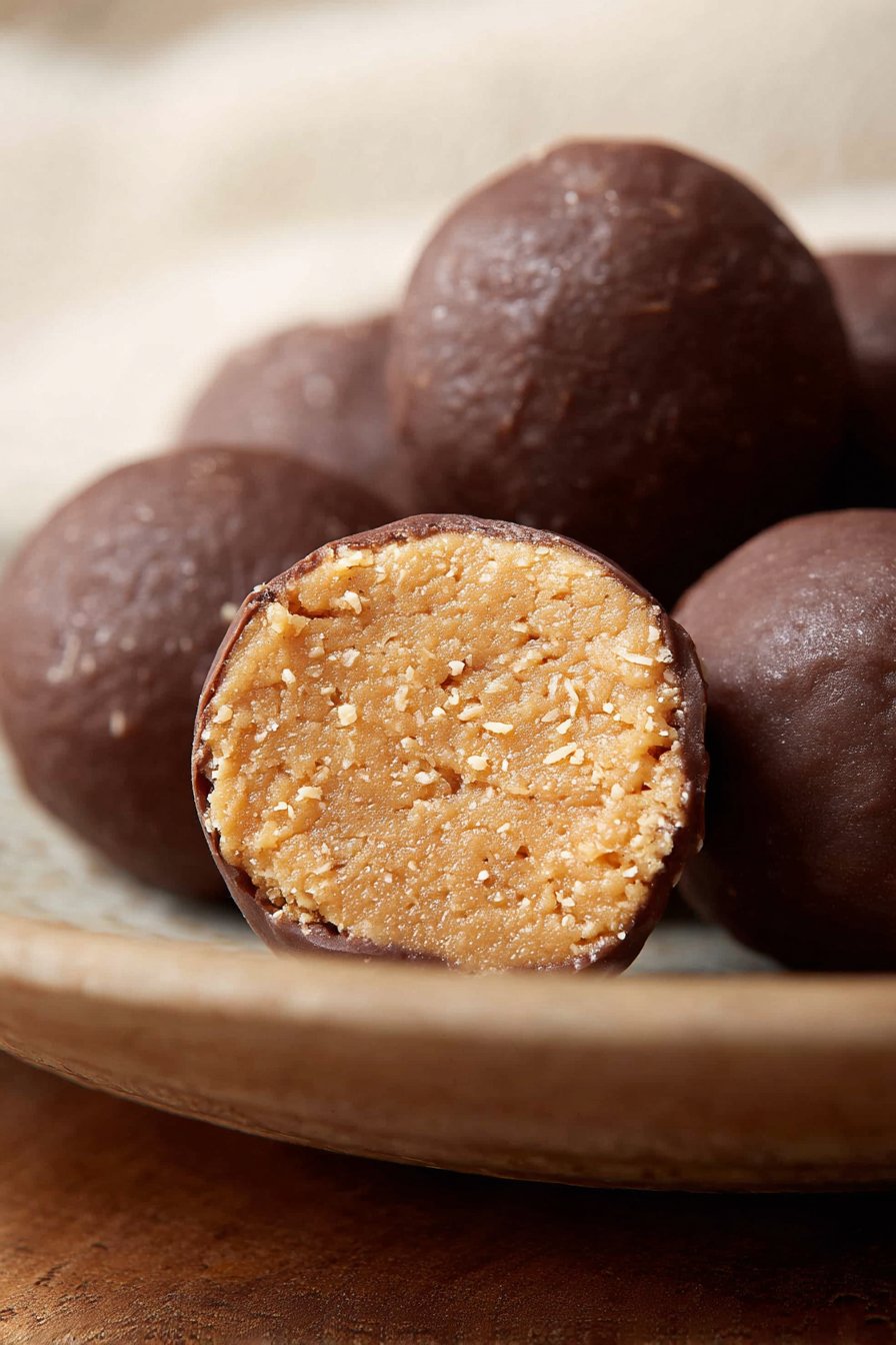 Sugar Free Peanut Butter Balls serving