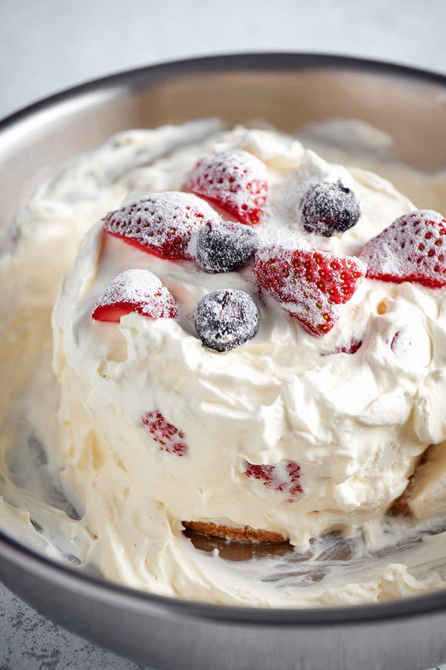 Sugar Free Cheesecake Fluff serving