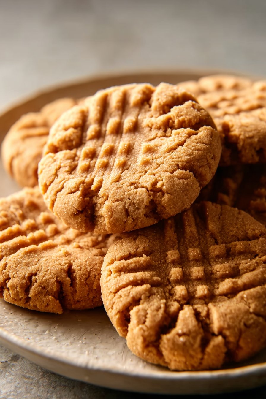 3-Ingredient Peanut Butter Cookies serving