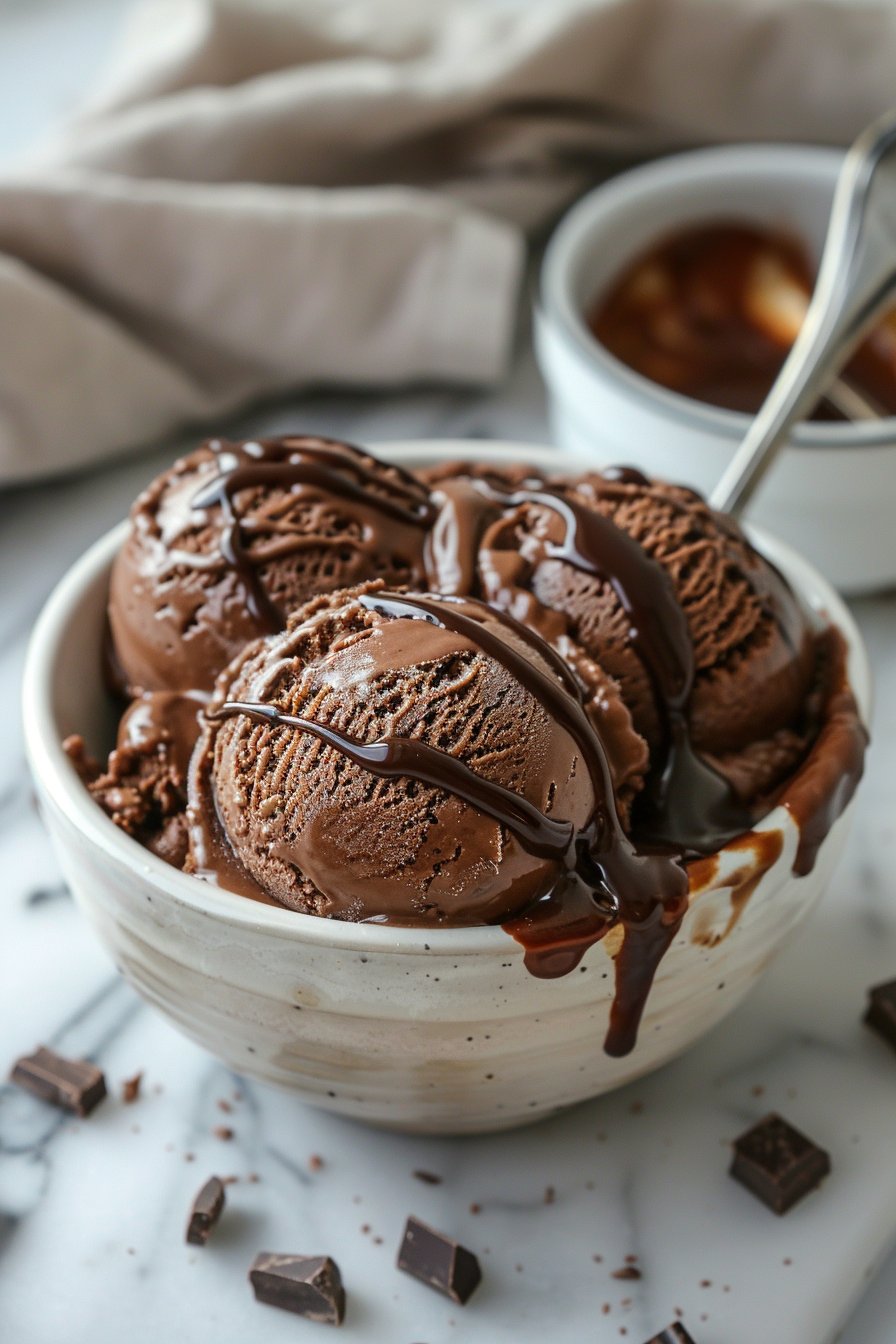 How to Make Diabetic Sugar Free Chocolate Ice Cream. - The Naked Diabetic serving