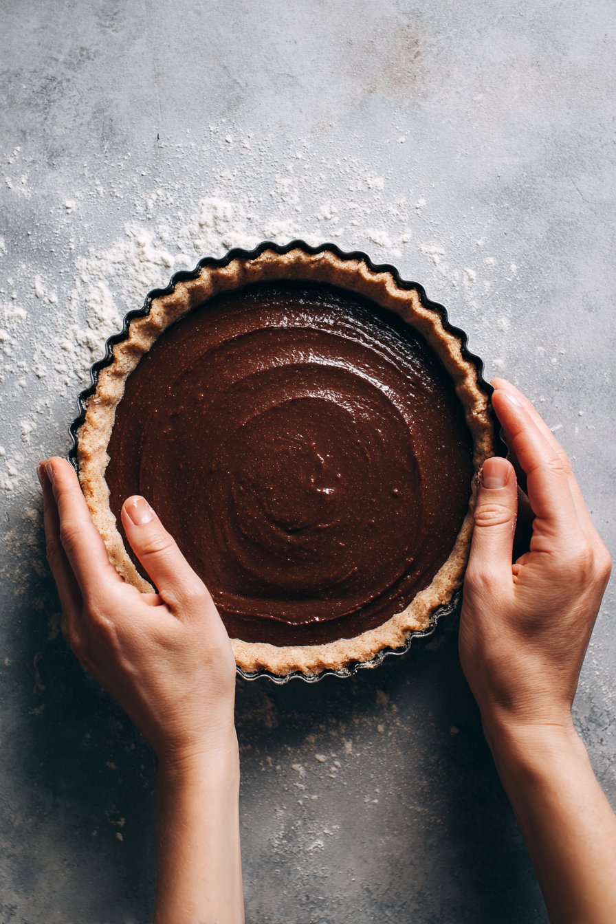 Sugar Free Chocolate Pudding Pie instructions process