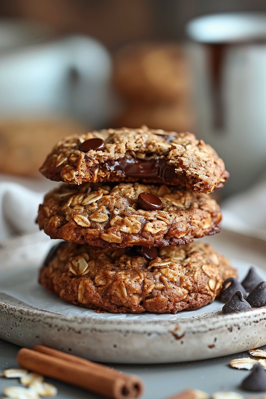 Healthy Banana Oatmeal Cookies - Only 3 Ingredients serving