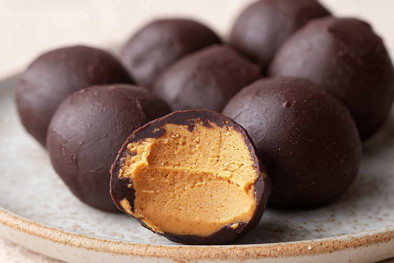 Sugar Free Peanut Butter Balls recipe card