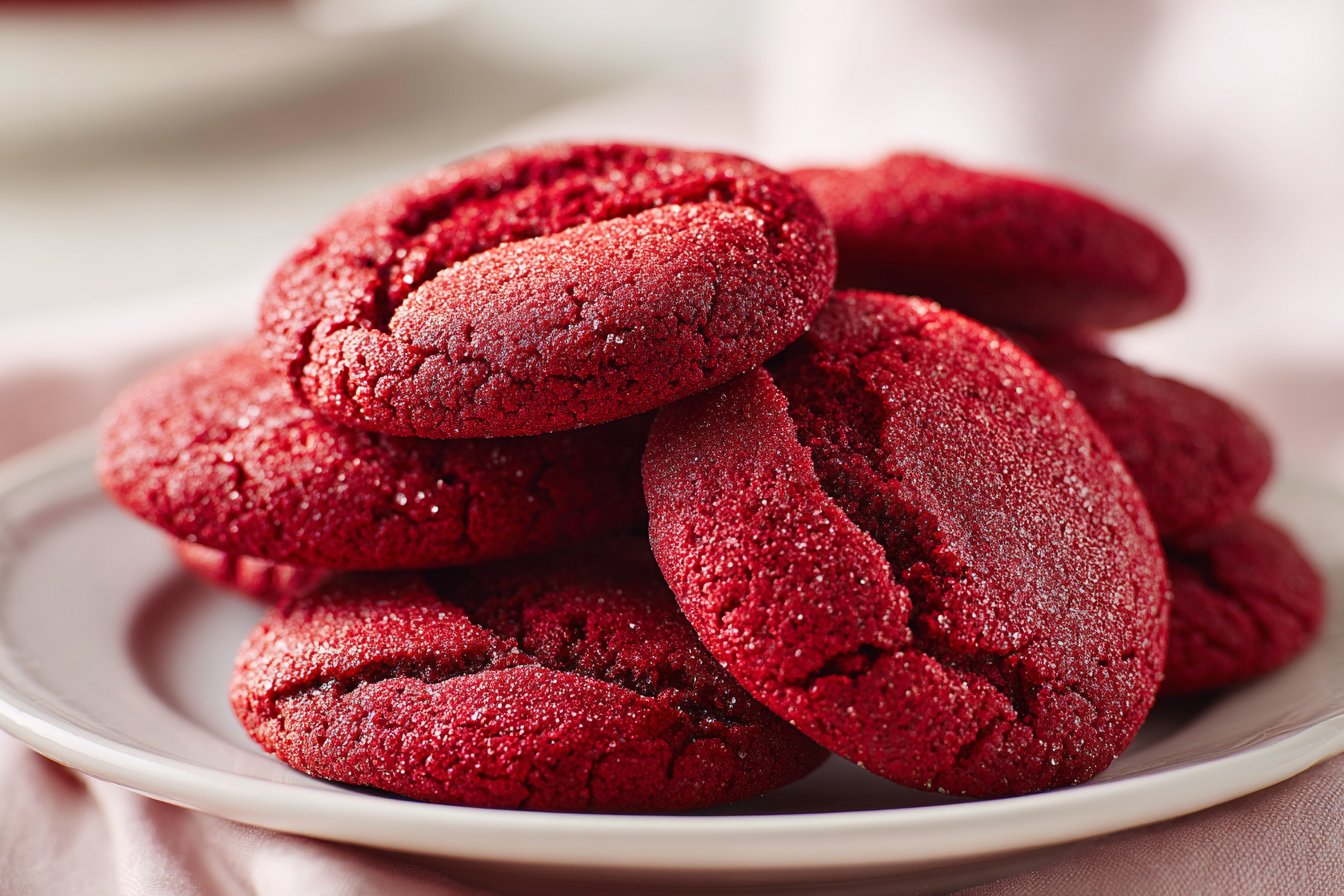 Red Velvet Cookies recipe card