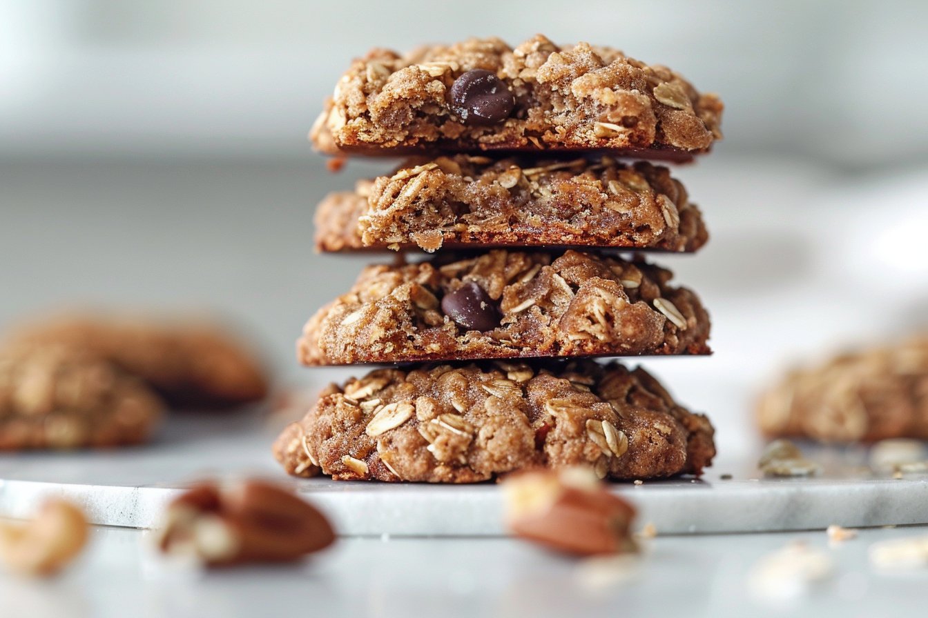 Healthy Banana Oatmeal Cookies - Only 3 Ingredients recipe card