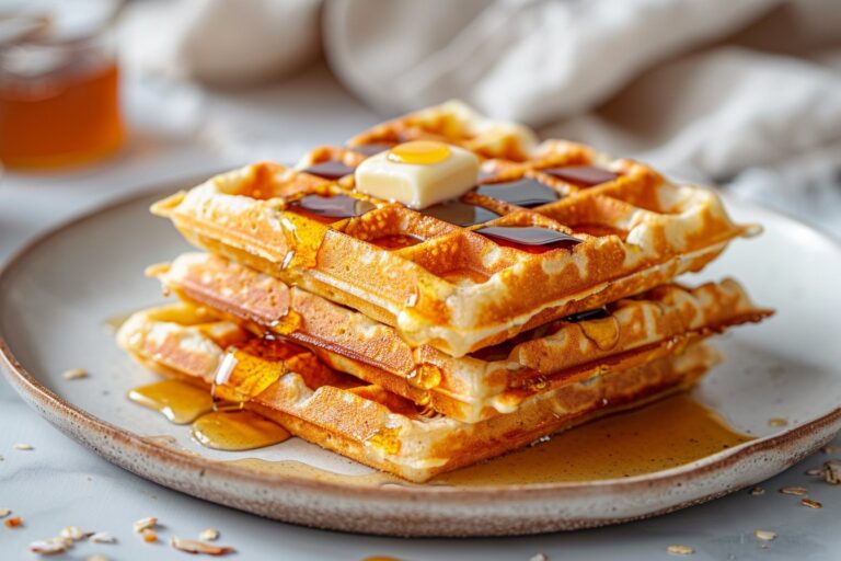 Almond Flour Waffles featured