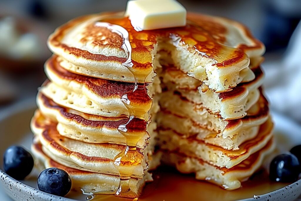 Flourless Cottage Cheese Pancakes featured