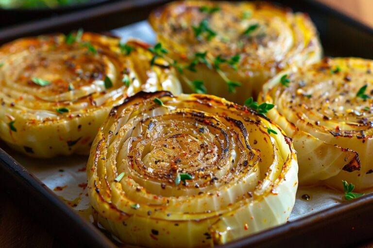 Oven Roasted Garlic Cabbage Steaks featured image