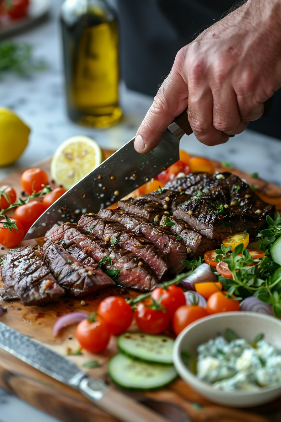 Mediterranean Steak Bowl process image