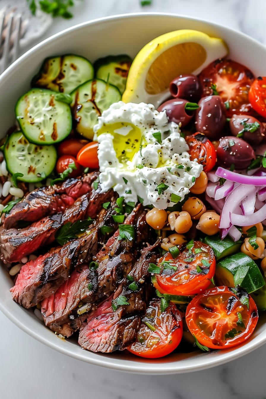 Mediterranean Steak Bowl serving image
