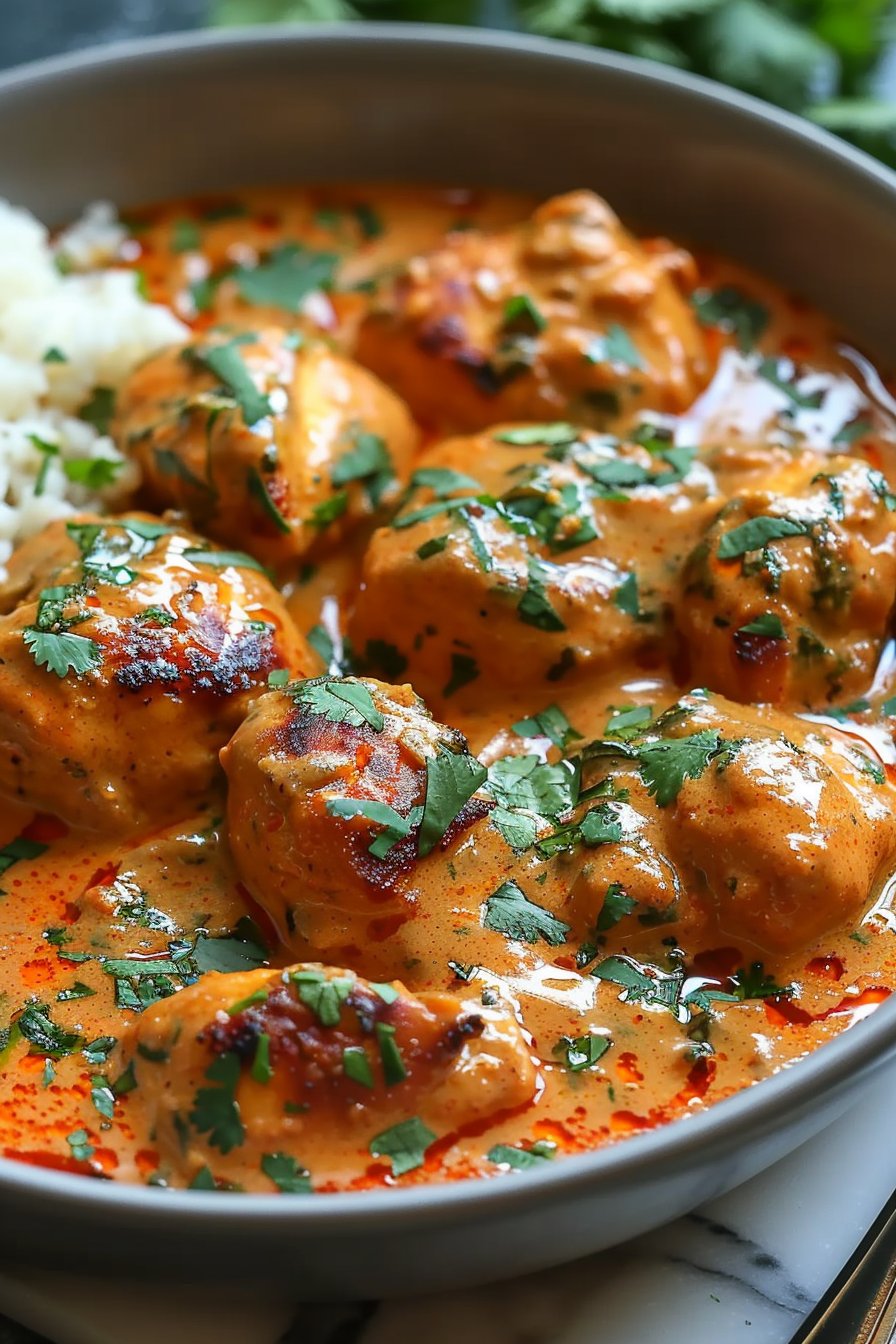 5-Ingredient Keto Butter Chicken serving image