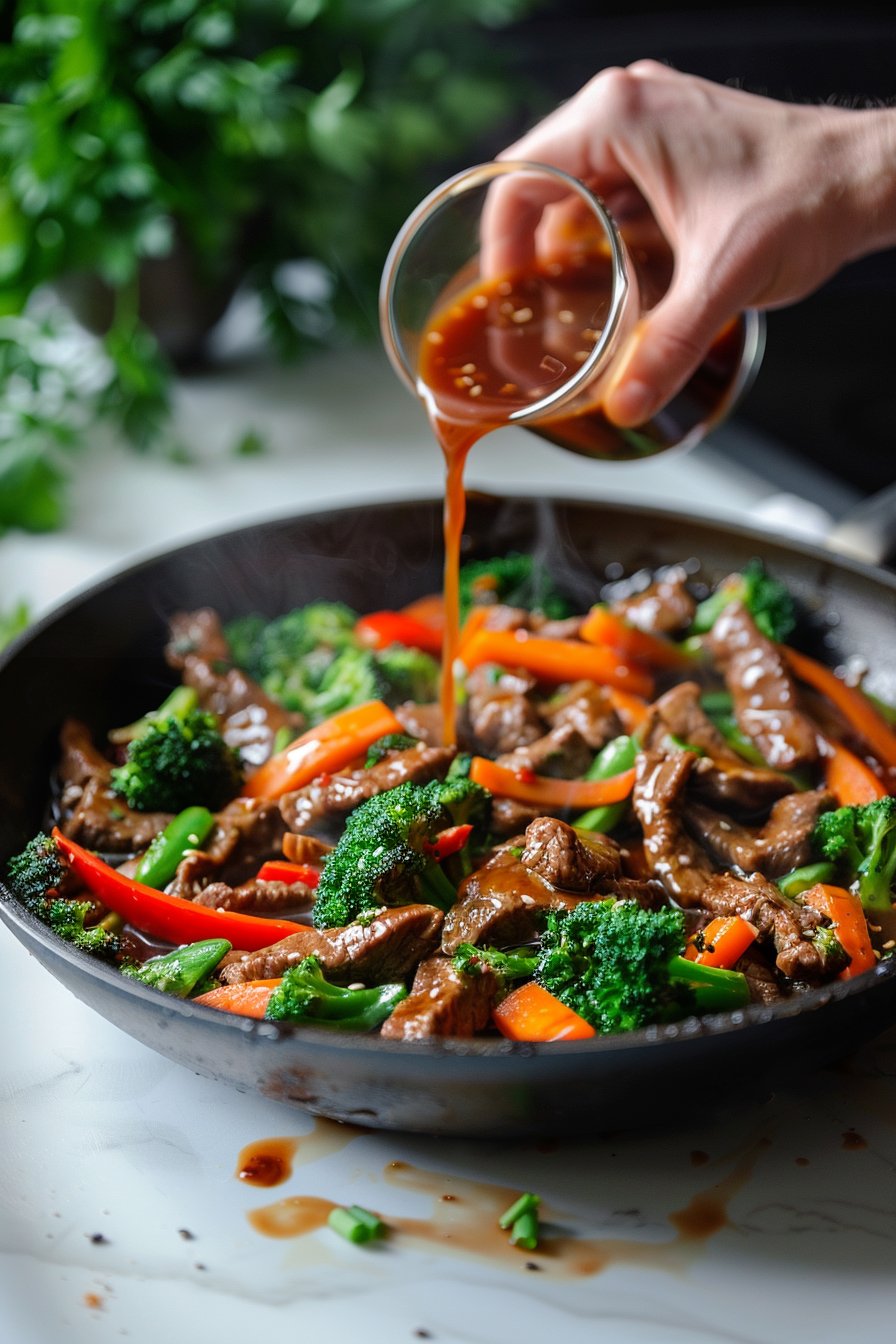 Beef Stir Fry with Vegetables (30-Minutes) process image