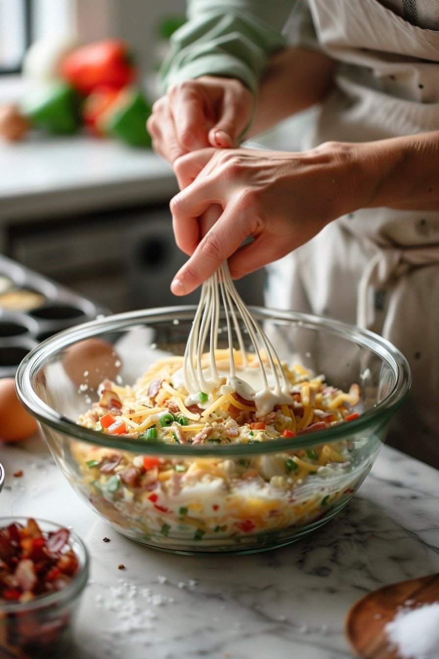 Amazing Keto Egg Muffins in 6 Easy Steps instructions process