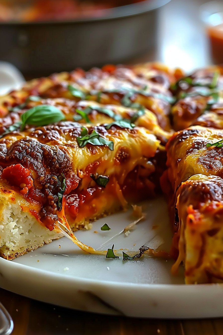 53g Protein Crustless Pizza Pie serving image