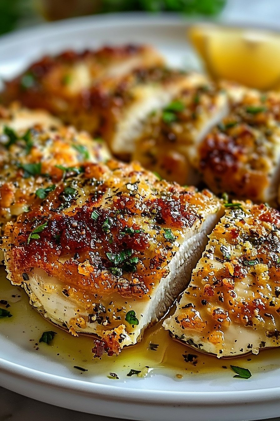 Keto Garlic Parmesan Chicken serving image