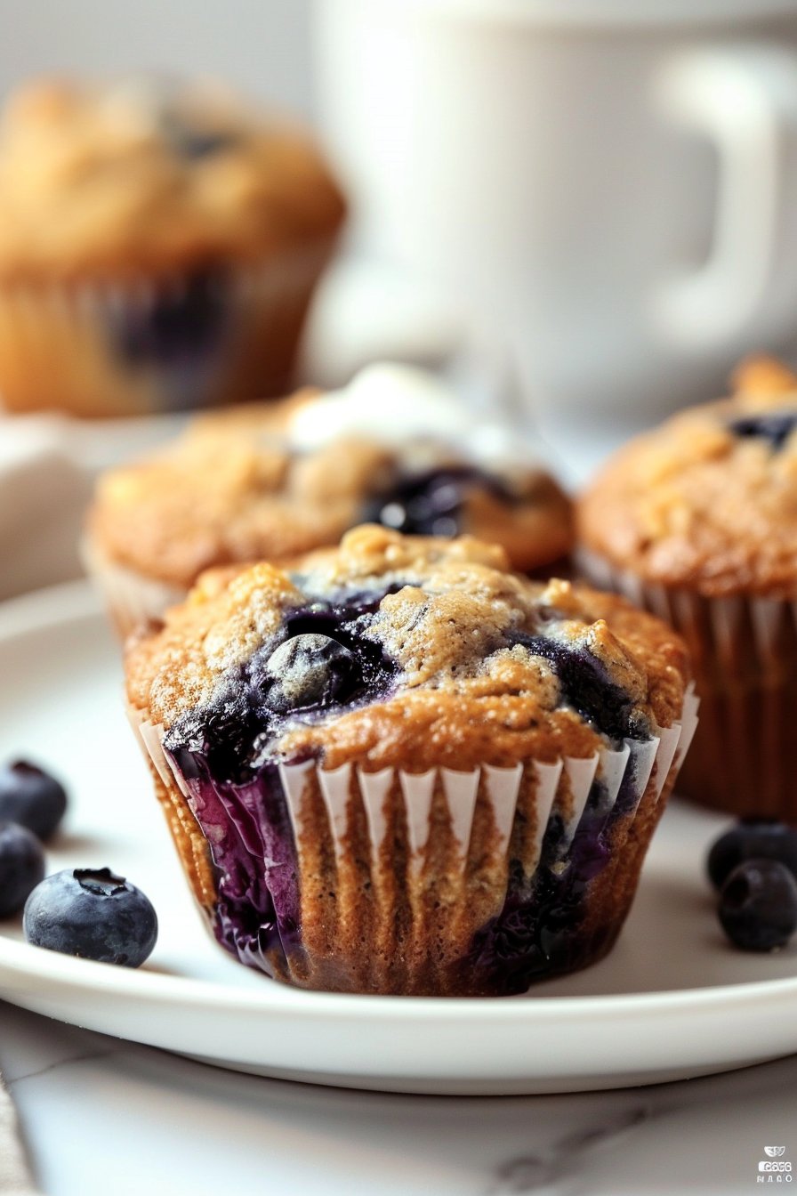 Diabetic Blueberry Muffins serving