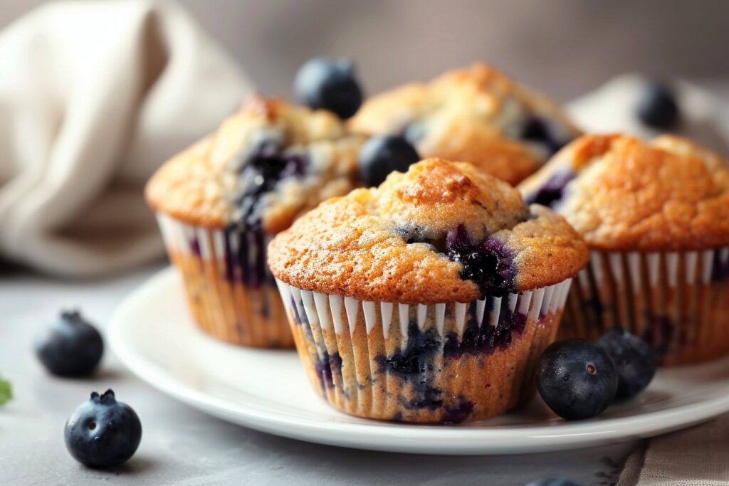 Diabetic Blueberry Muffins featured