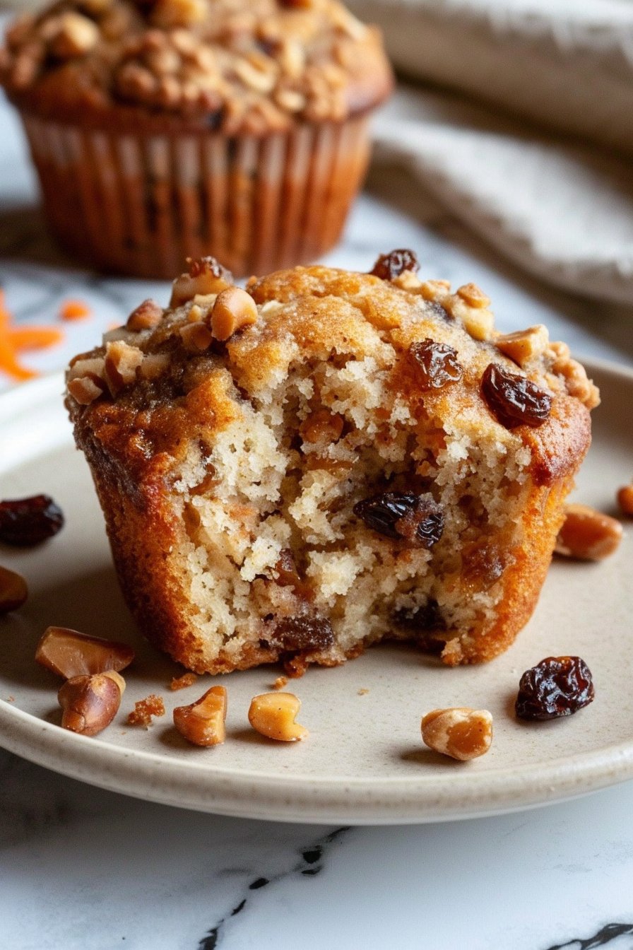 Classic Moist & Healthy Morning Glory Muffins serving