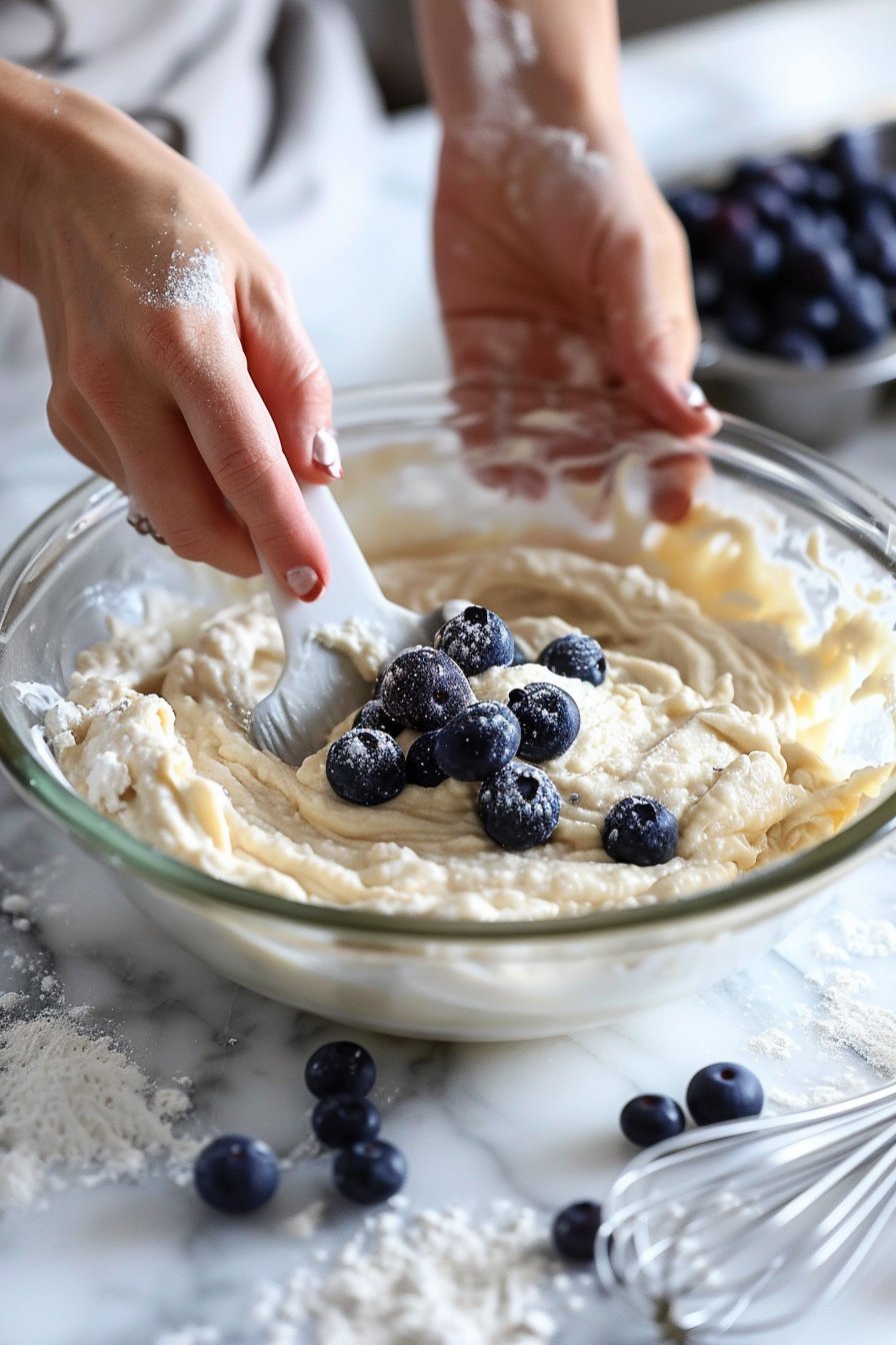 Diabetic Blueberry Muffins instructions process