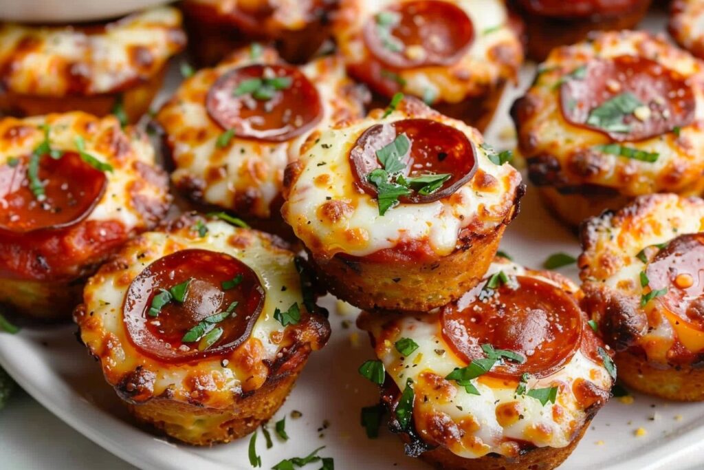 Keto Beef Pepperoni Pizza Bites featured image