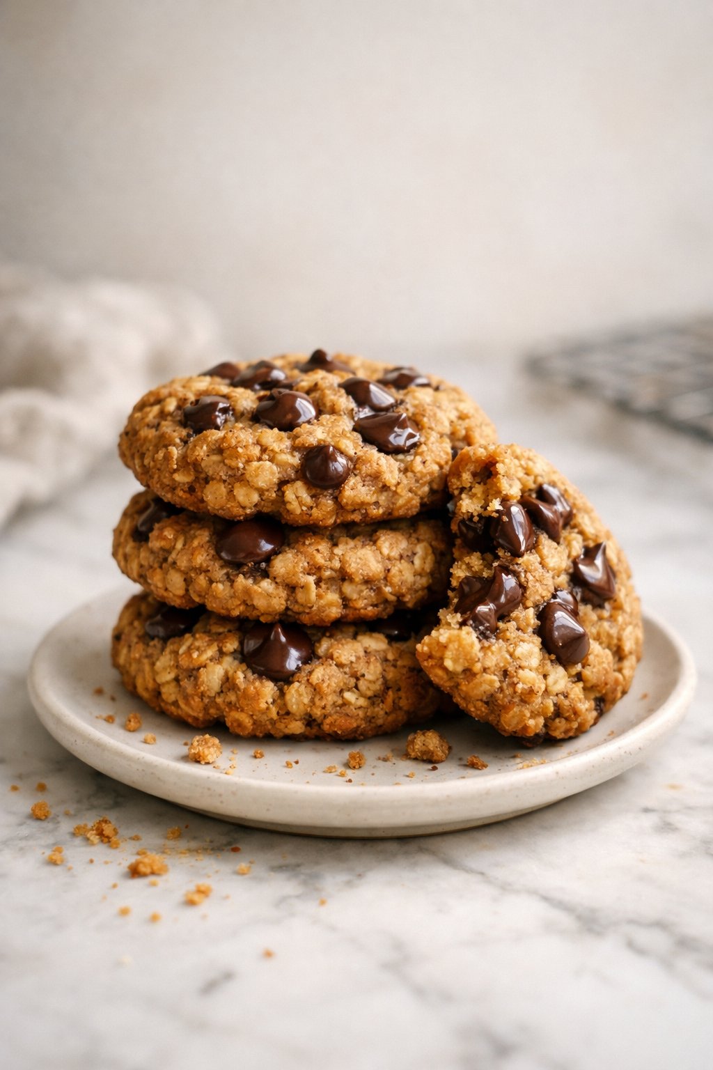 Best Sugar Free Oatmeal Cookies With Peanut Butter (5 Ingredients!) serving image