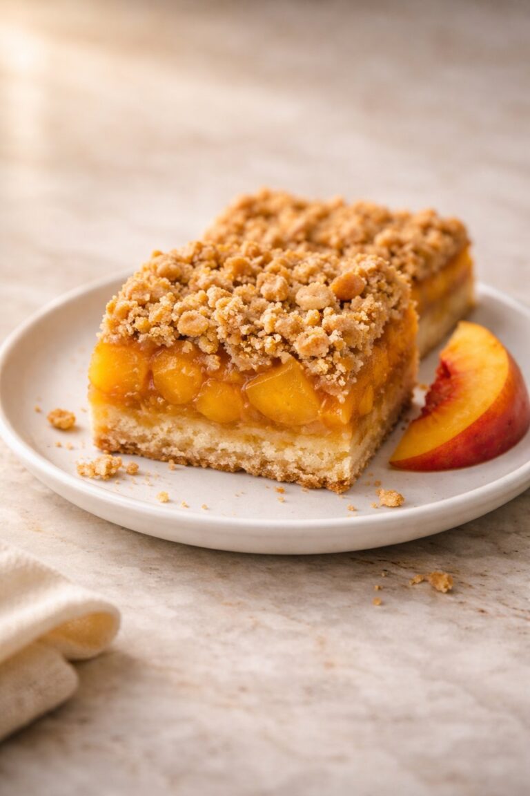 Diabetic Friendly Sugar Free Peach Crumble Bars. - The Naked Diabetic featured image