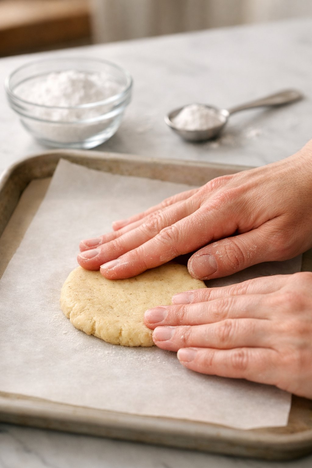 Keto Copycat Lofthouse Cookies process image