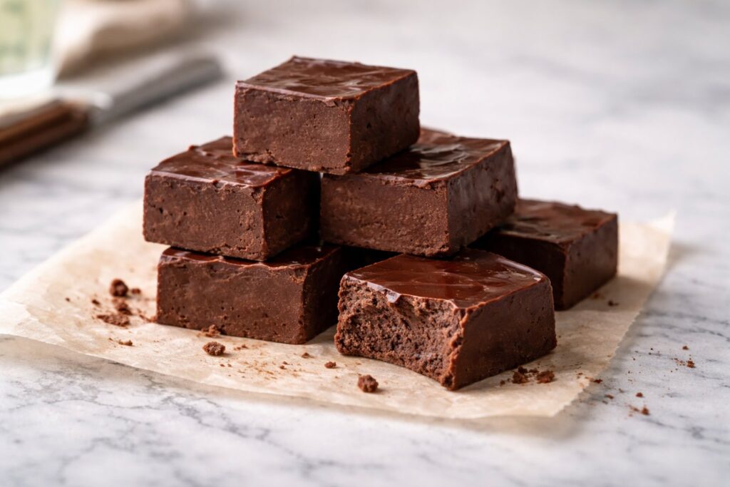 3 Minute Paleo Vegan Chocolate Fudge Keto Sugar Free featured image