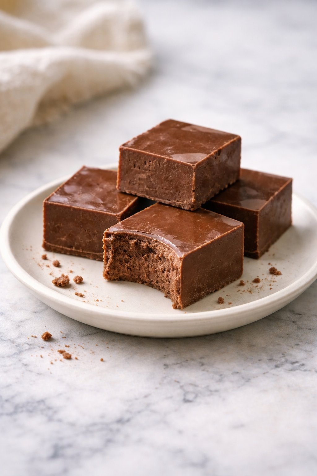3 Minute Paleo Vegan Chocolate Fudge Keto Sugar Free serving image