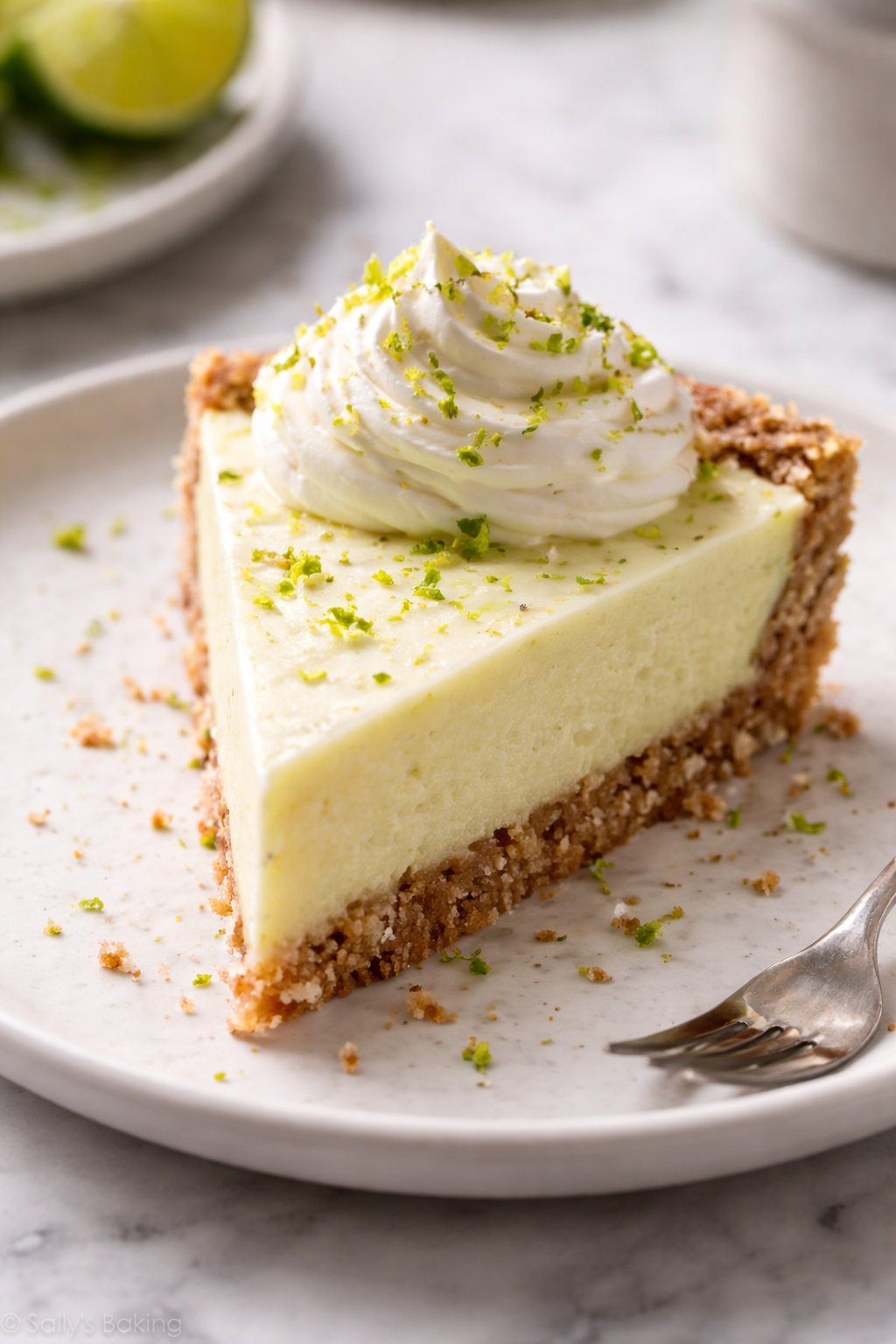 Sugar Free Key Lime Jello Pie serving image