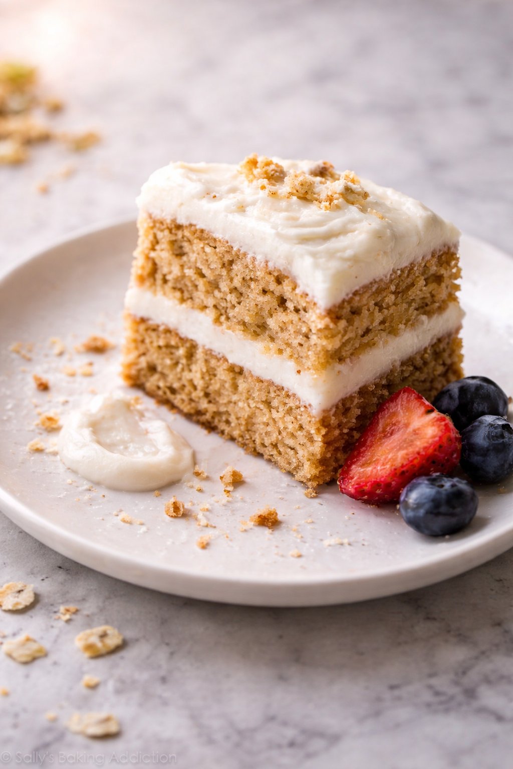 Healthy Smash Cake Recipe - No Added Sugar Gluten Free First Birthday Cake serving image