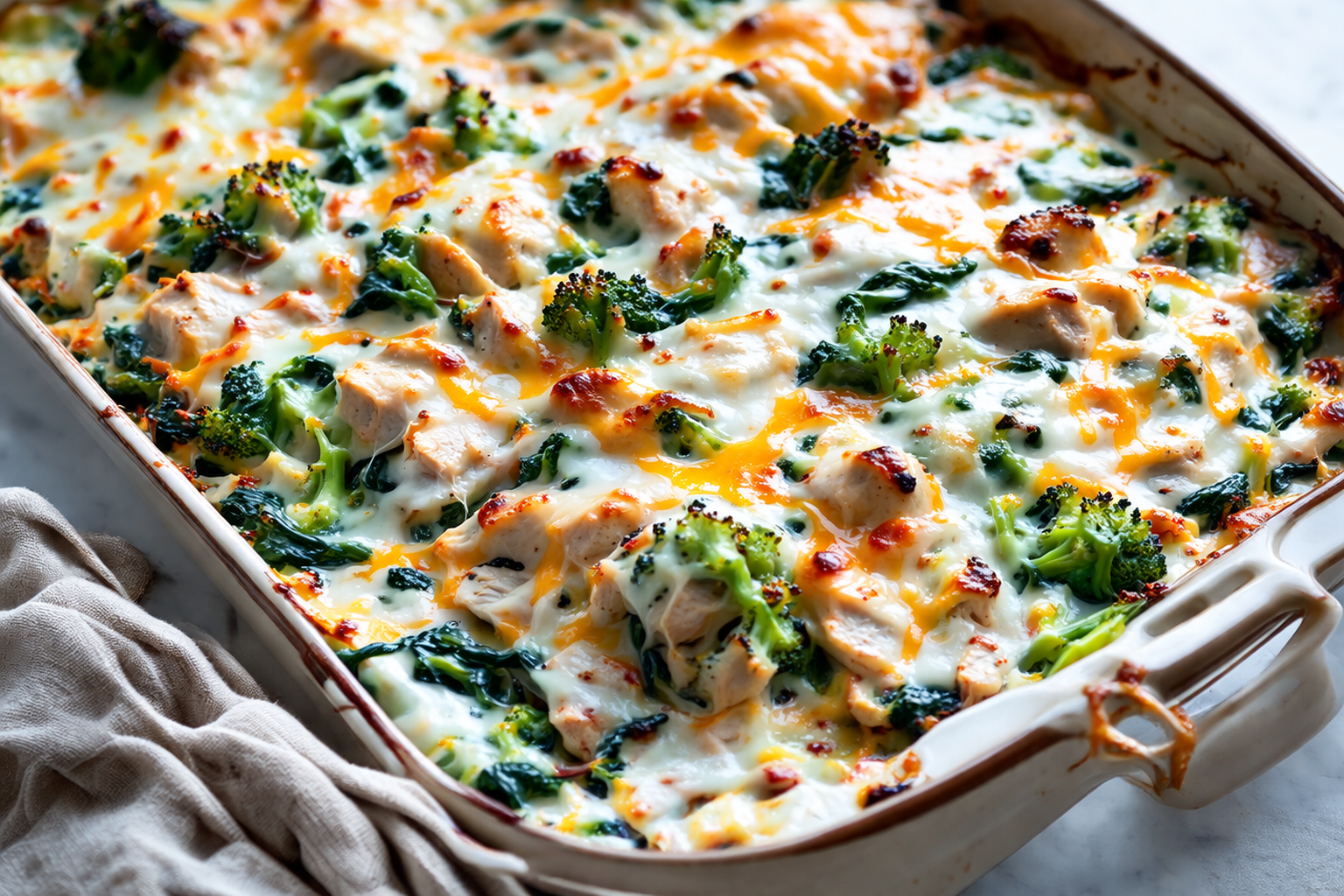 Easy Low Carb Chicken Casserole featured image