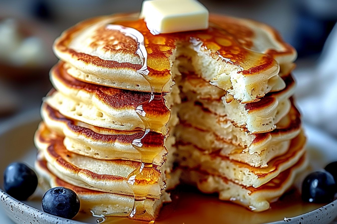 Flourless Cottage Cheese Pancakes recipe card