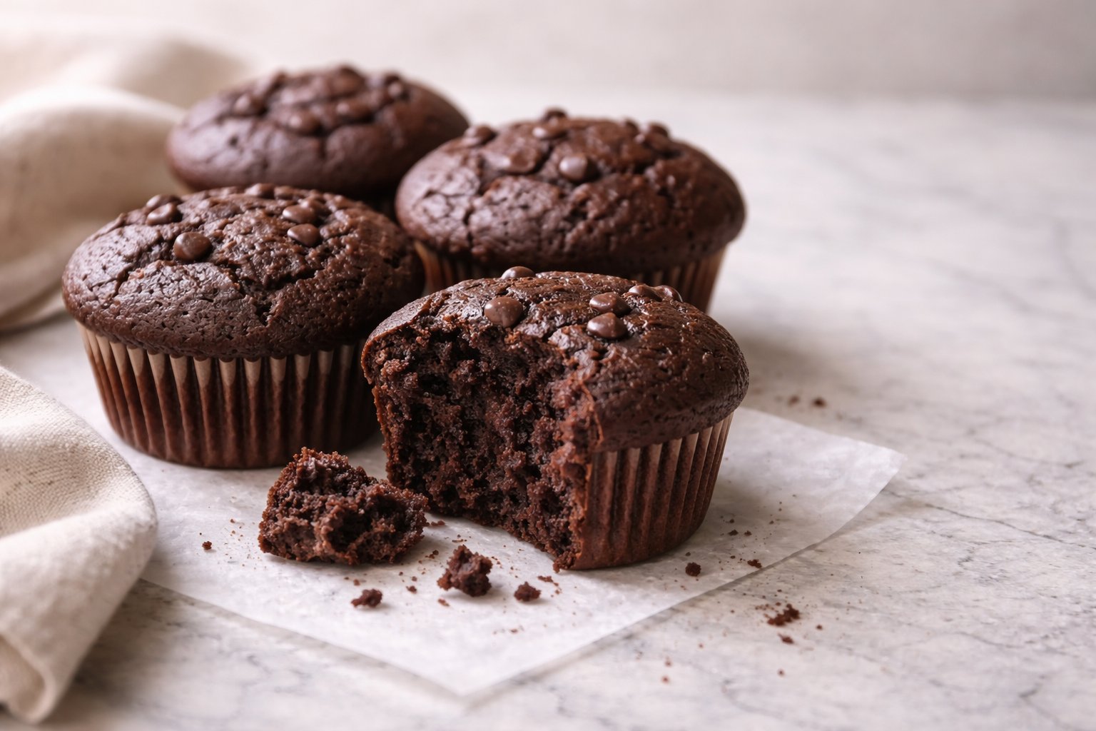 Sugar Free Chocolate Muffins recipe card