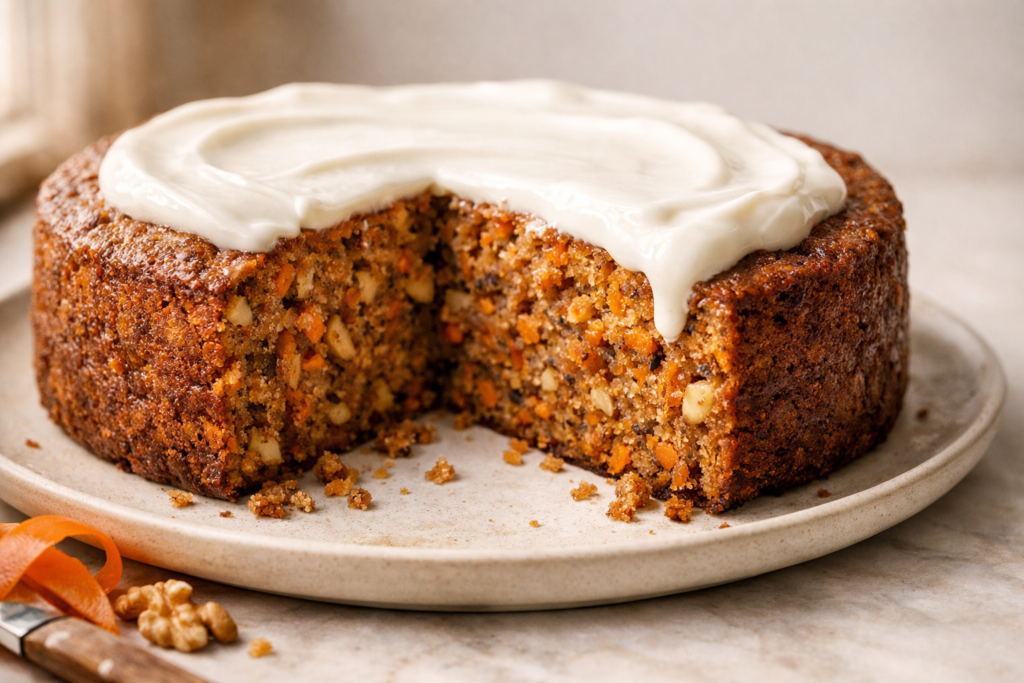 The best Flourless Sugar-Free Carrot Cake featured image