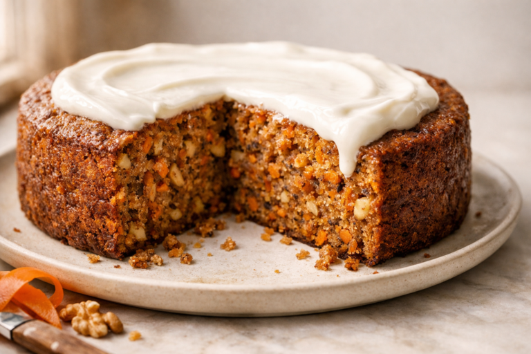 The best Flourless Sugar-Free Carrot Cake featured image