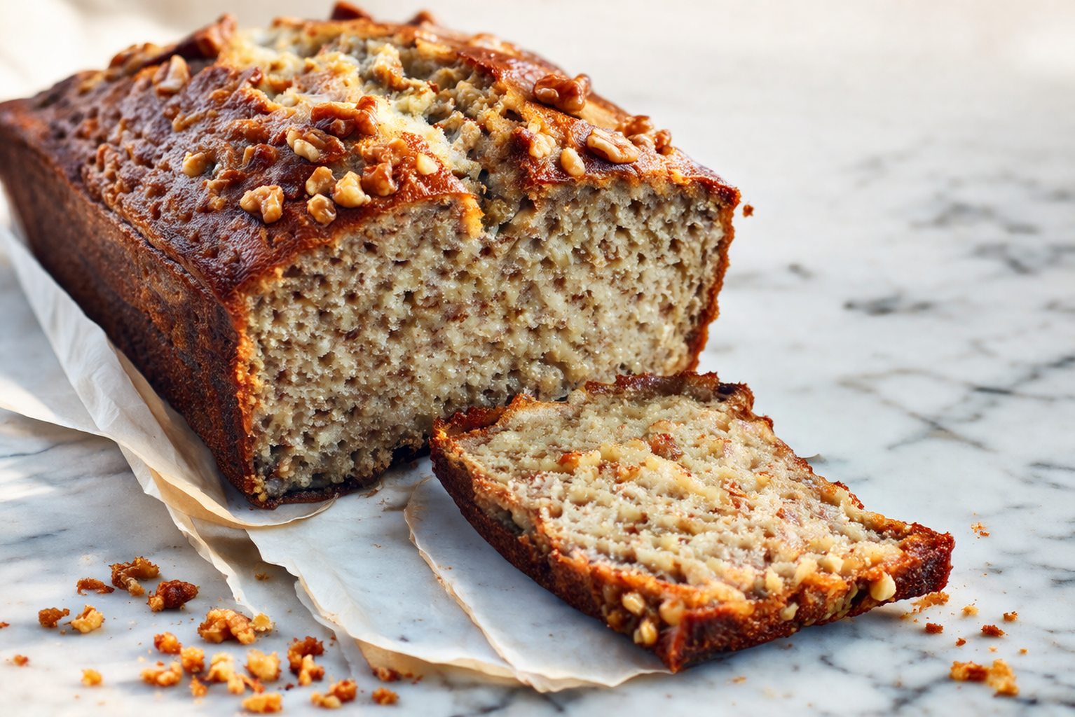 Ultimate Moist Sugar-Free Banana Bread featured image