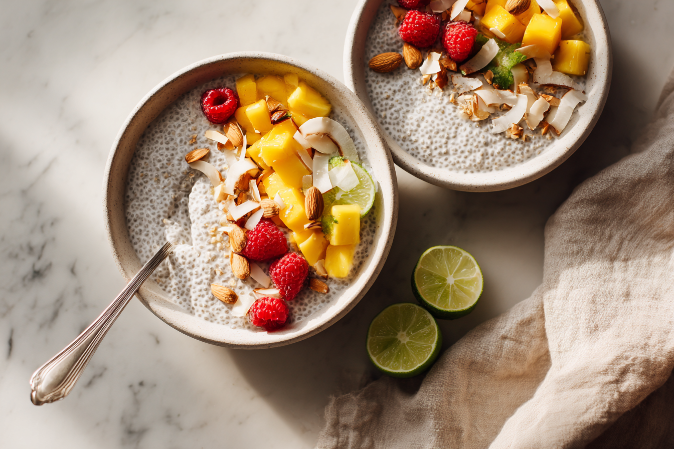 Coconut Chia Seed Pudding That Tastes Like a Vacation serving image