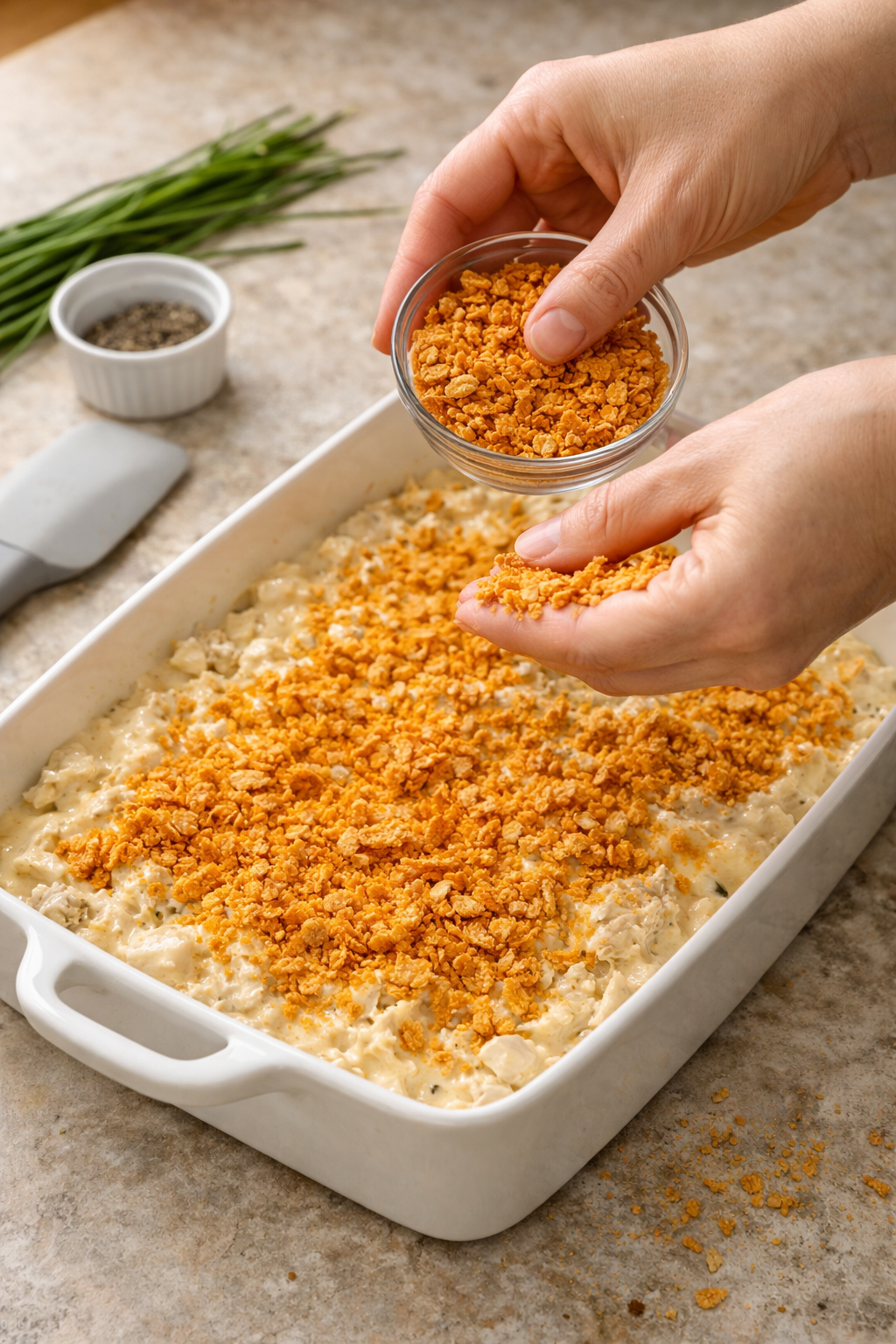 Heart Healthy Chicken Casserole with Vegetables and Herbs instructions image