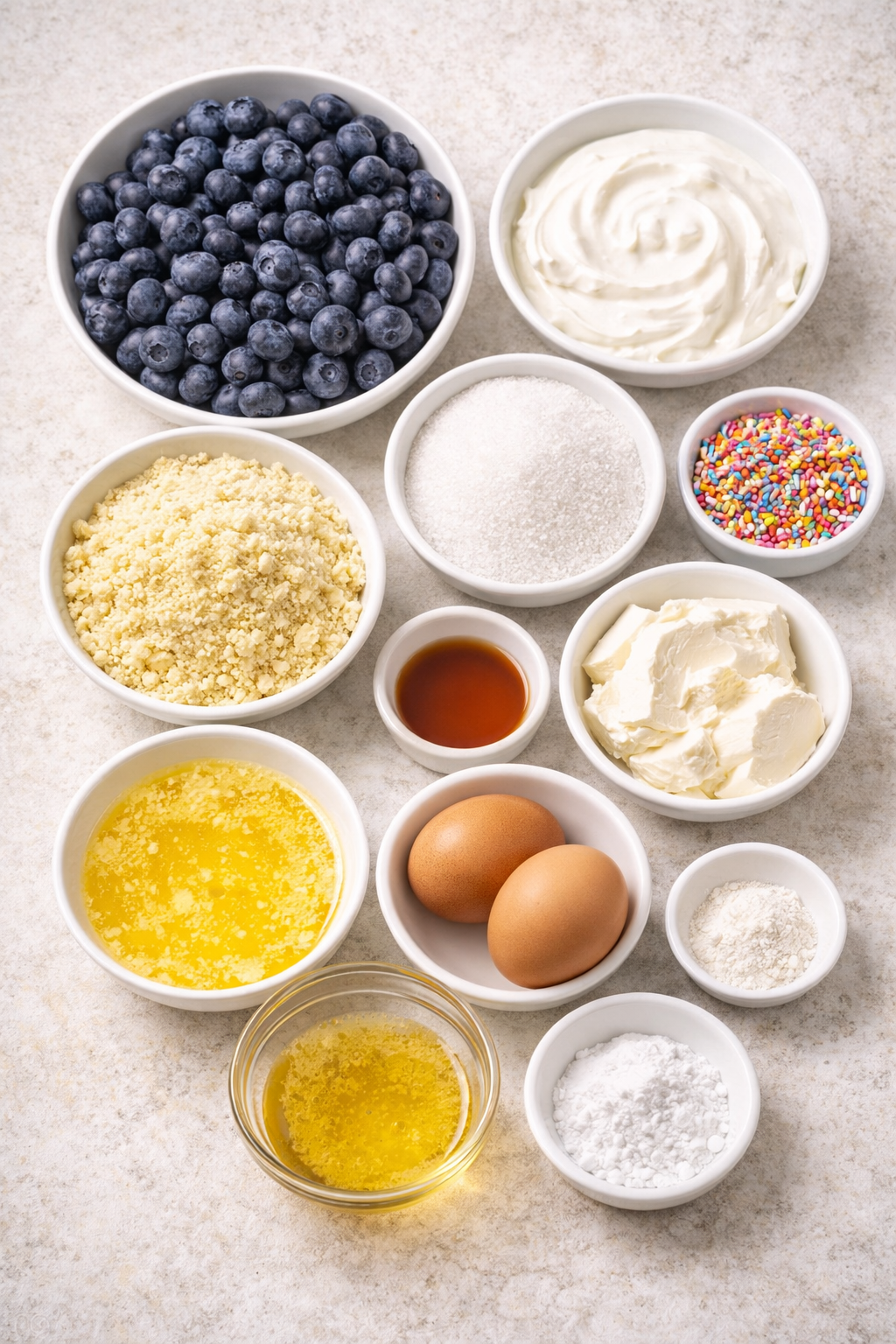 Simple Diabetic Sugar Free Blueberry Muffins - The Naked Diabetic ingredients image