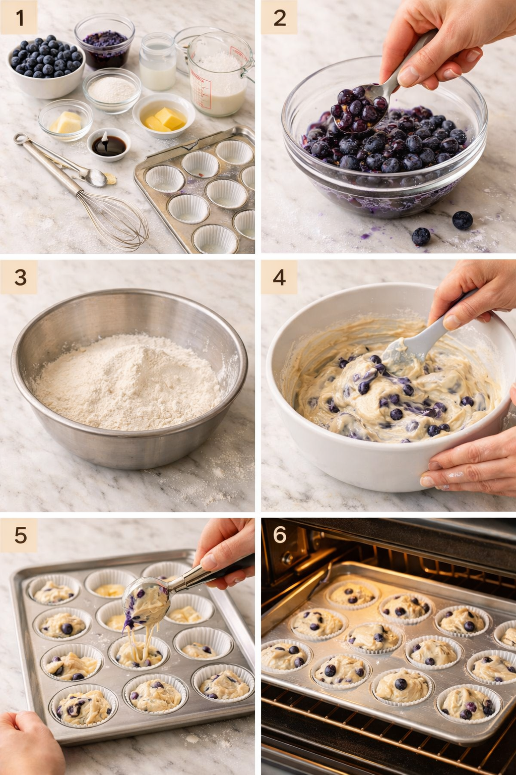 Simple Diabetic Sugar Free Blueberry Muffins - The Naked Diabetic instructions image