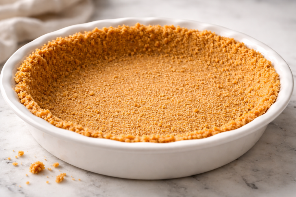 The Best Sugar Free Graham Cracker Crust recipe (diabetic friendly) - The featured image
