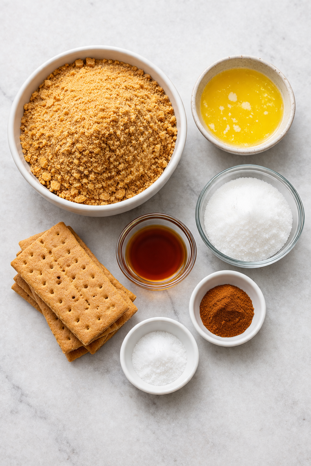The Best Sugar Free Graham Cracker Crust recipe (diabetic friendly) - The ingredients image