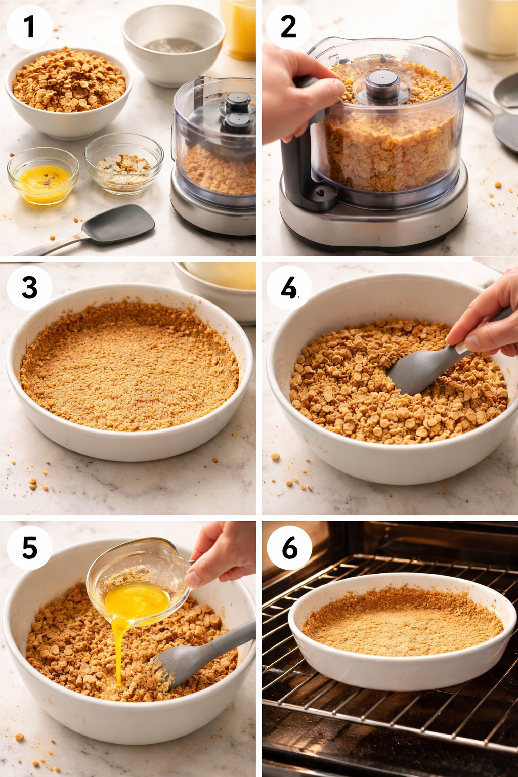 The Best Sugar Free Graham Cracker Crust recipe (diabetic friendly) - The instructions image
