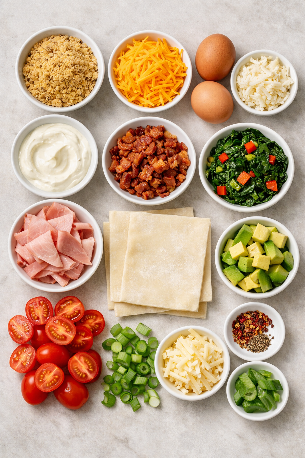 Savory Breakfast Pop-Tarts with Flaky Homemade Pastry ingredients image