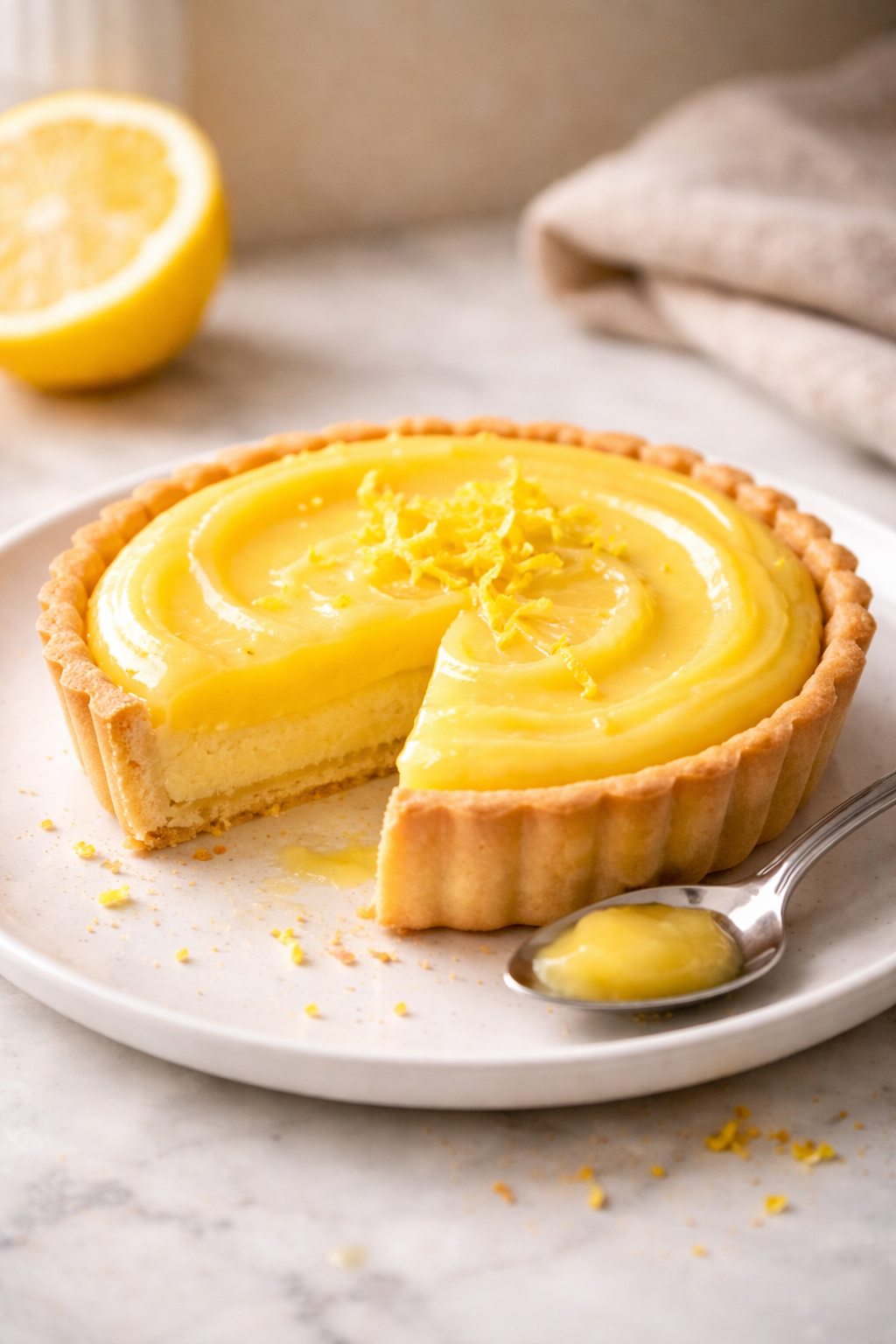 Sugar-free Lemon Curd Easy Homemade Recipe Without Sugar serving image