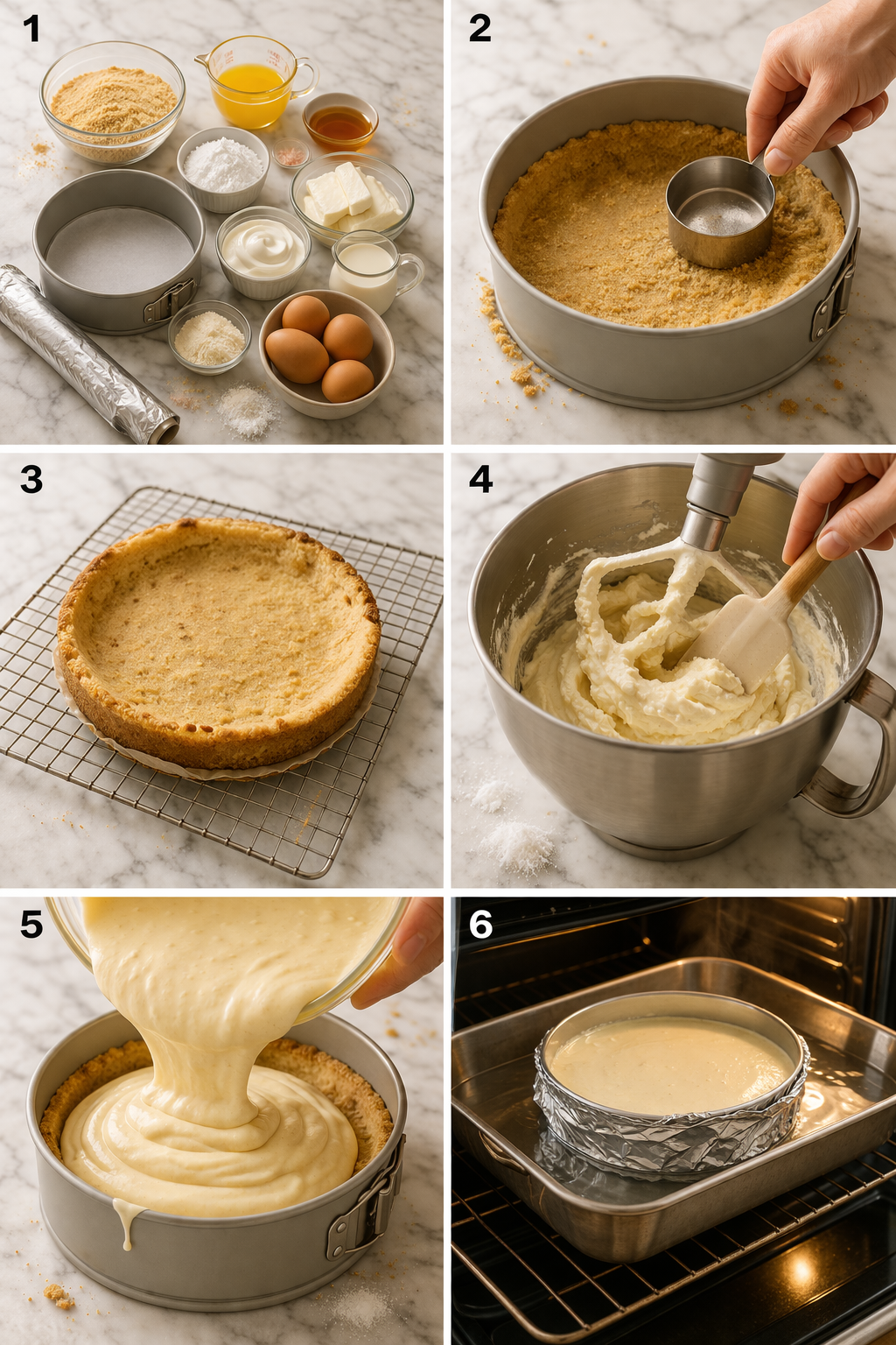 Keto Banana Pudding Cheesecake Recipe with Creamy Low Carb Crust instructions image