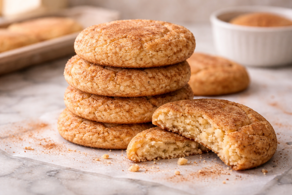 Sugar Free Snickerdoodle Cookies Soft Cinnamon Spice Recipe featured image
